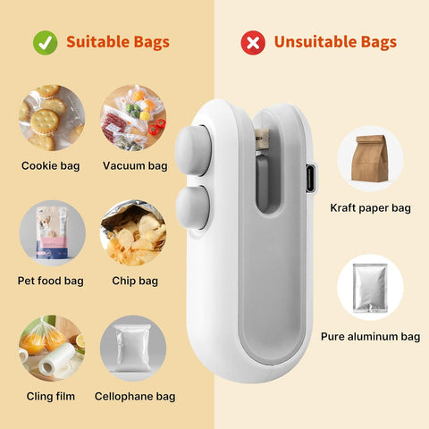 2-in-1 Portable Mini Bag Sealer