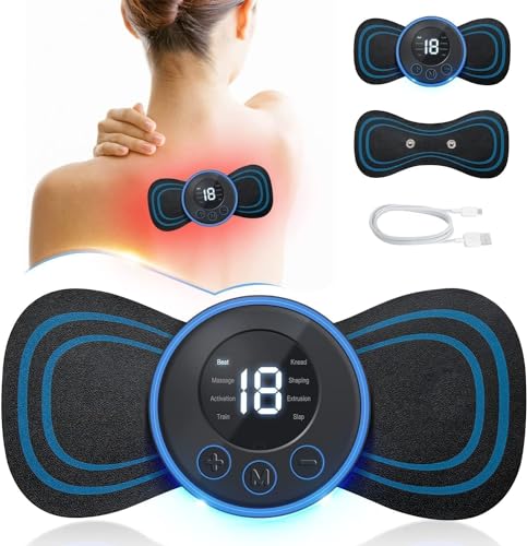 Portable EMS Mini Electric Massager | Neck & Body Pain Relief Device