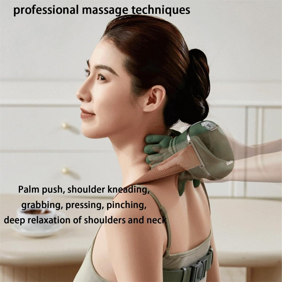 Advanced Finger-Pressure Neck Massager with Heating Function