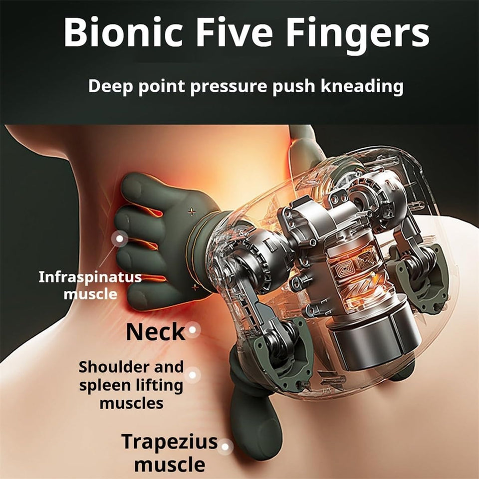 Advanced Finger-Pressure Neck Massager with Heating Function