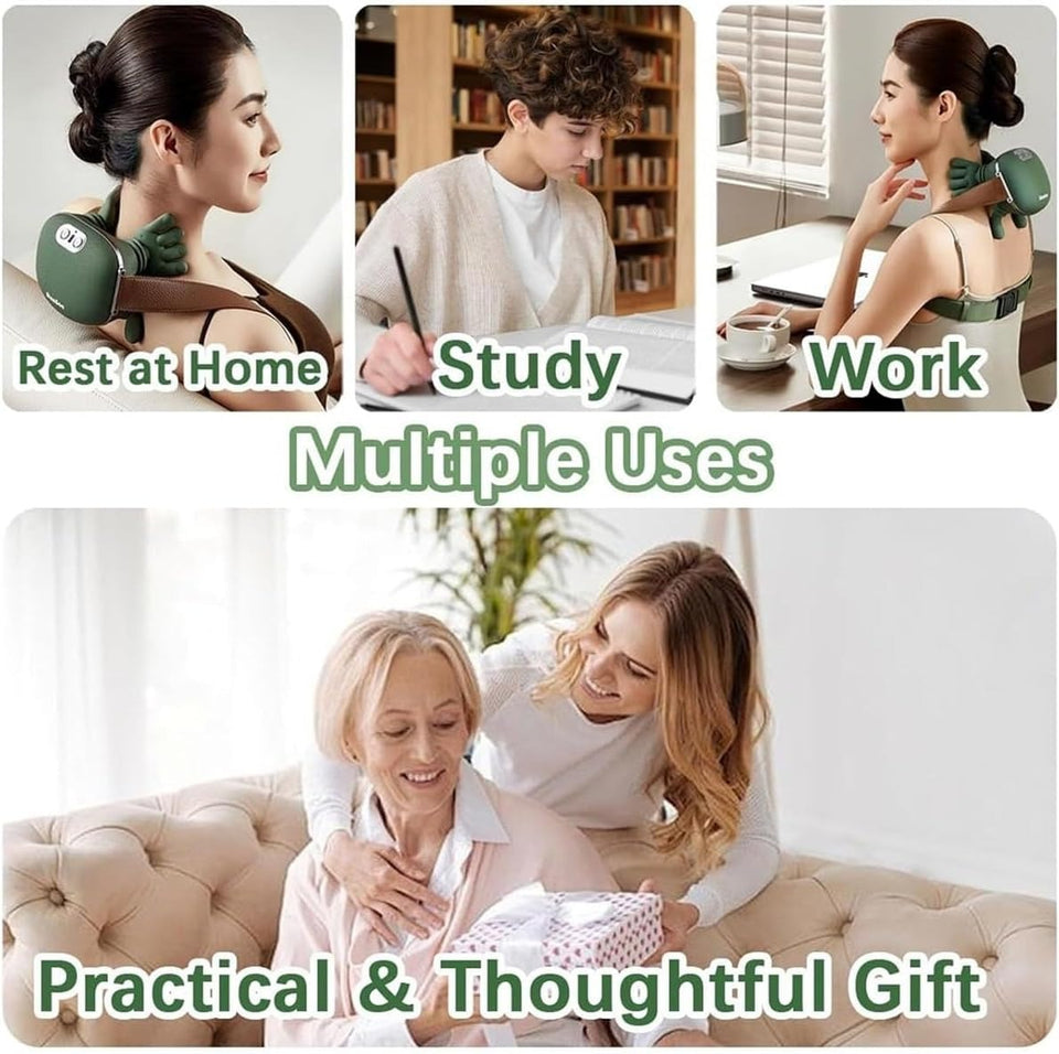 Advanced Finger-Pressure Neck Massager with Heating Function
