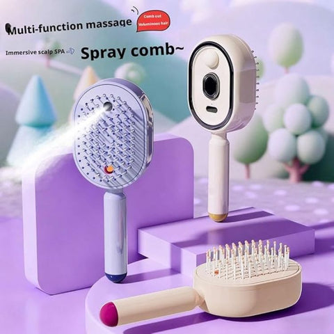 Steam Brush | Rechargeable Detangling Tool with Oil