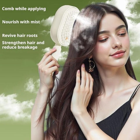 Steam Brush | Rechargeable Detangling Tool with Oil