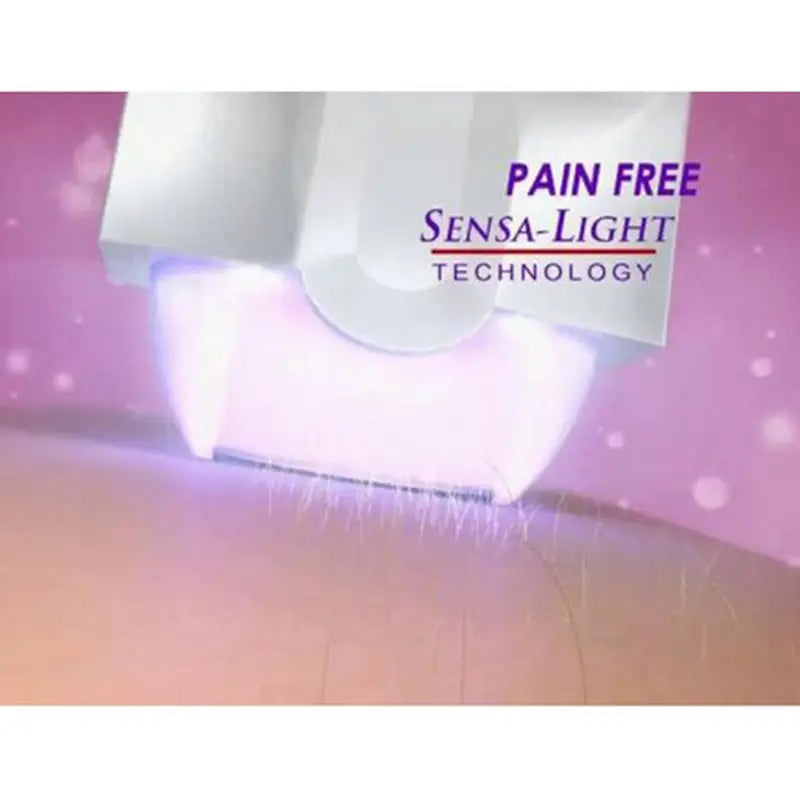 Women’s Electric Hair Remover with Advanced Sensa-Light Technology & Built-in LED Light | Safe & Painless Shaver for Face, Arms, Armpits, Legs & Full Body | Portable Lipstick-Design Razor, Washable Head, Gentle on Skin, Battery Operated
