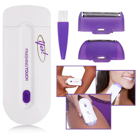 Premium Women's Electric Hair Remover with LED Light | Safe & Painless Face & Body Shaver