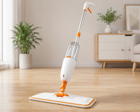 2-in-1 Wet Spray Mop with Refillable Water Tank for Easy Floor Cleaning