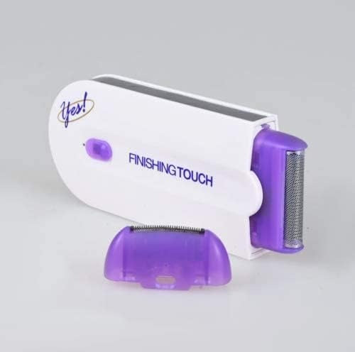 Women’s Electric Hair Remover with Advanced Sensa-Light Technology & Built-in LED Light | Safe & Painless Shaver for Face, Arms, Armpits, Legs & Full Body | Portable Lipstick-Design Razor, Washable Head, Gentle on Skin, Battery Operated